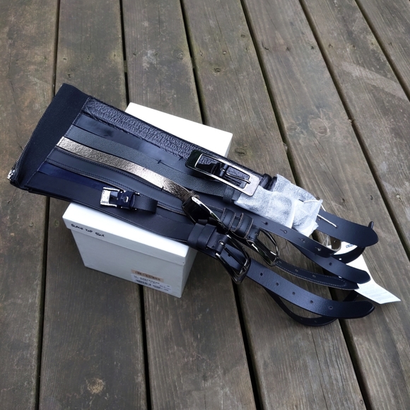 New! 🎉4x HP🎉 Empire Margiela Stacked Leather Corset Belt - Picture 6 of 9